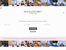 Tablet Screenshot of peaceloveshea.com